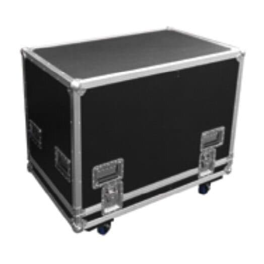 Tour case per 2 12CXN legno 9 mm PVC nero 4 rotelle - Harmonic Design HDE-950062