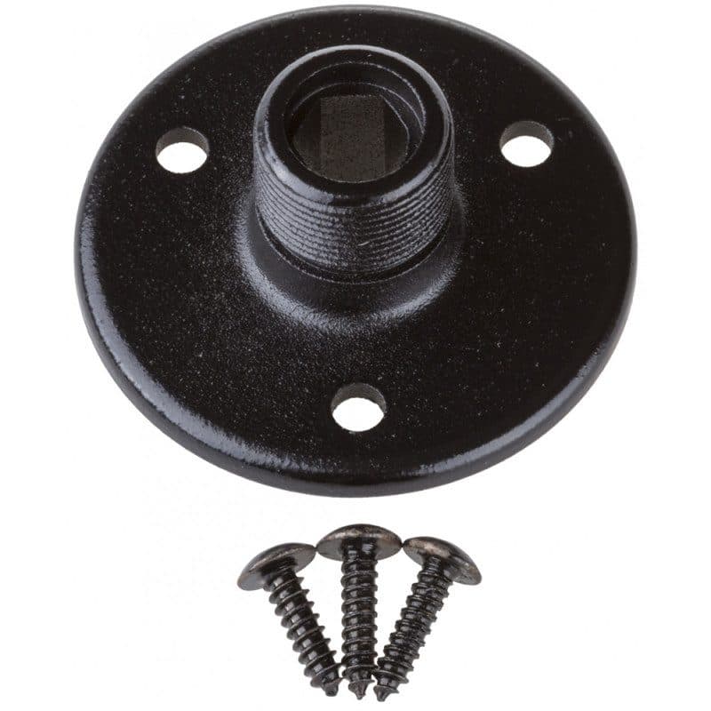 Base tonda da installazione per asta microfonica a collo d'oca, nera - HILEC JB88