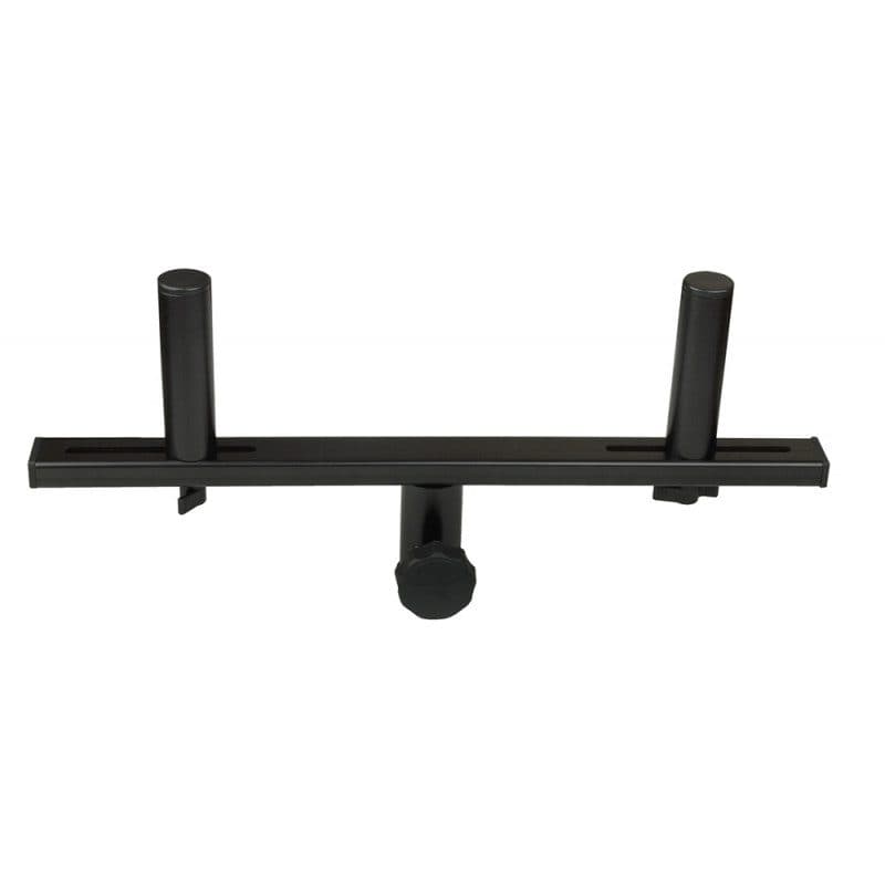 Staffa a T per due speaker fino a 20 kg ciascuno nera - HILEC HIT-B00763