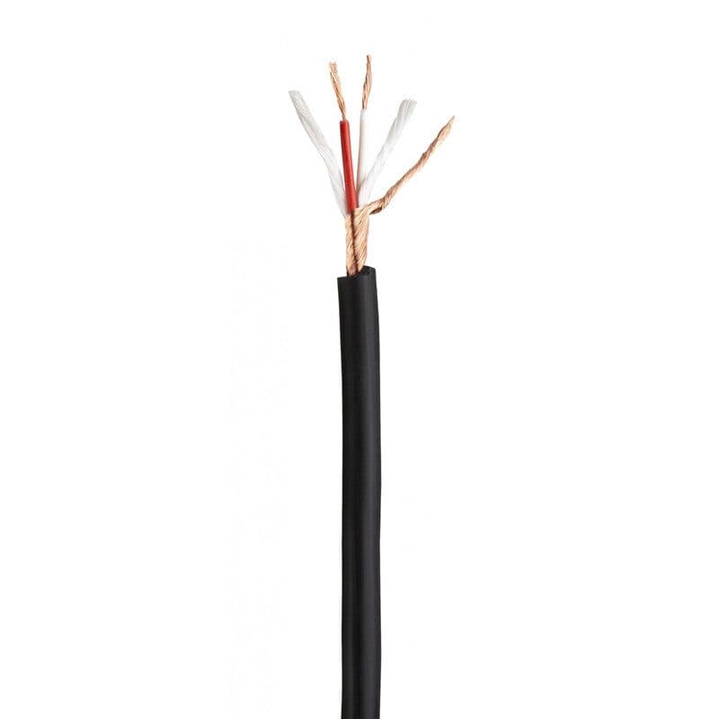 Cavo audio bilanciato OFC 2x0,25 mm² mobile 100 m nero - HILEC HIT-B01506
