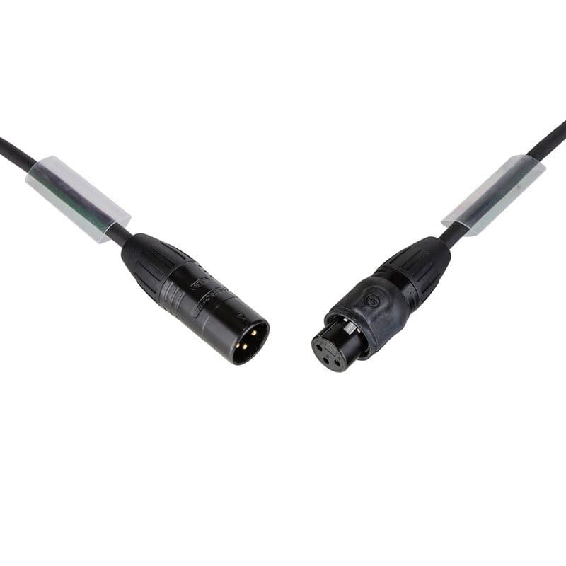 Cavo DMX XLR 3-pin maschio/femmina 1,5m Seetronic IP65 - HILEC HIT-B01524