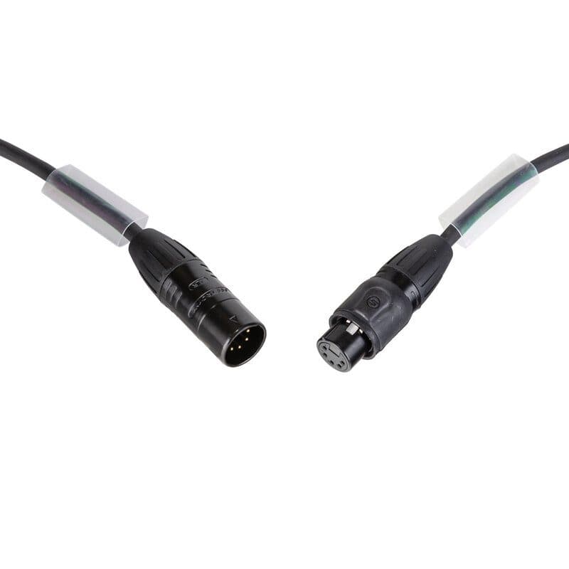 Cavo DMX/AES XLR 5-pin maschio/femmina 10m Seetronic IP65 - HILEC HIT-B01533