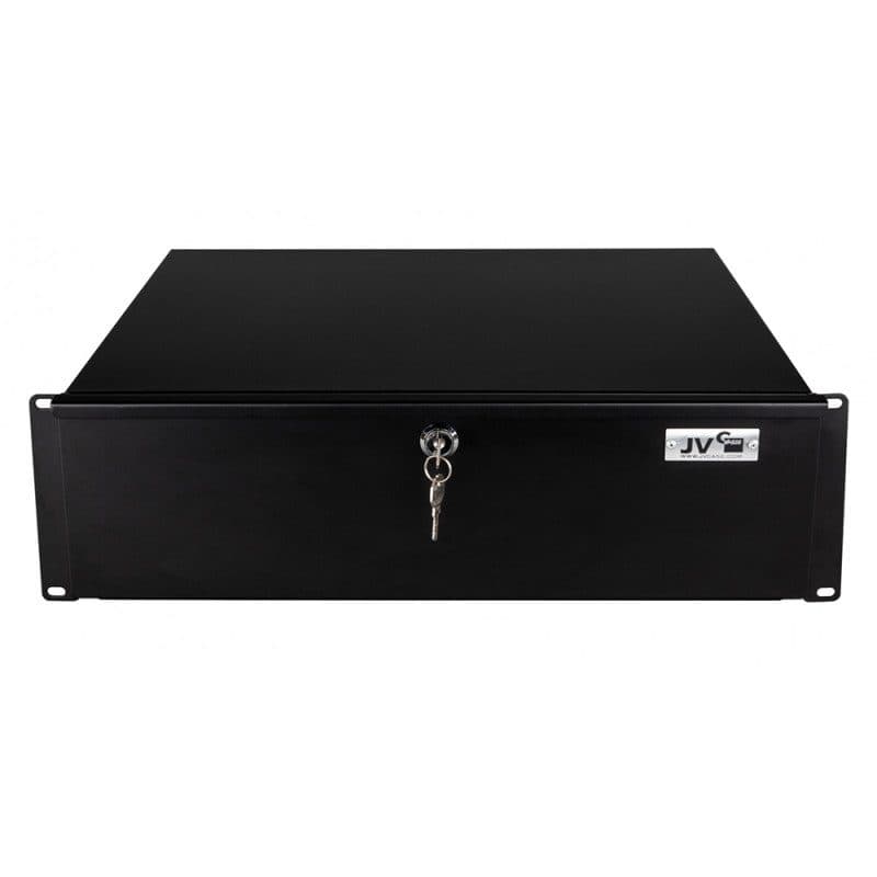 Cassetto rack 19" 3U metallo telescopico con serratura - HILEC HIT-B03196