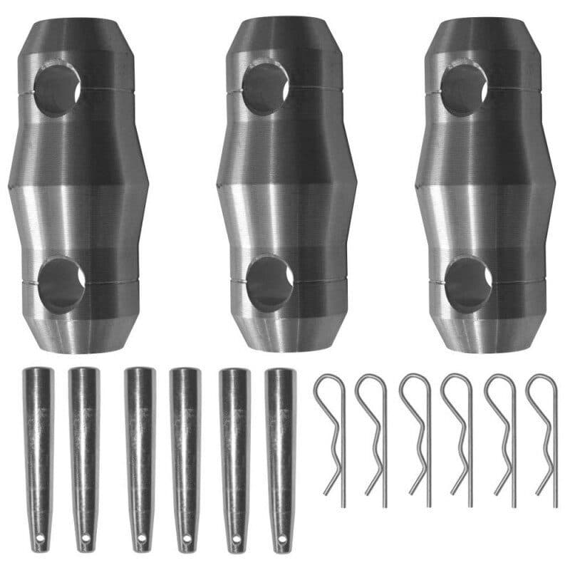 Kit montaggio americana triangolare DECO22T 3 connettori 6 spine - Contestage HIT-H10236