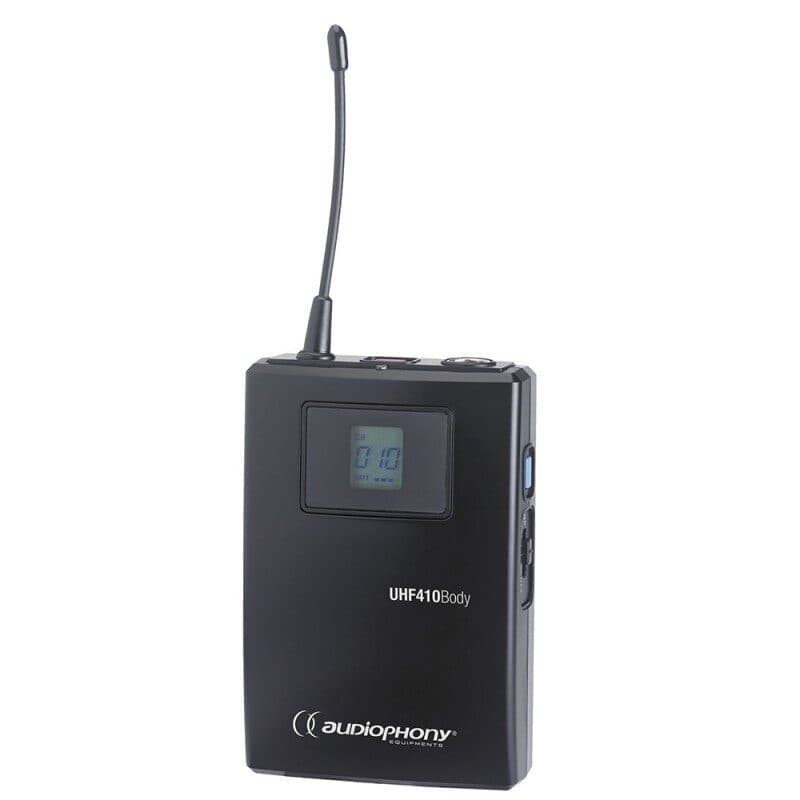 UHF bodypack transmitter 863-865 MHz UHF410-Body - AUDIOPHONY HIT-H10273