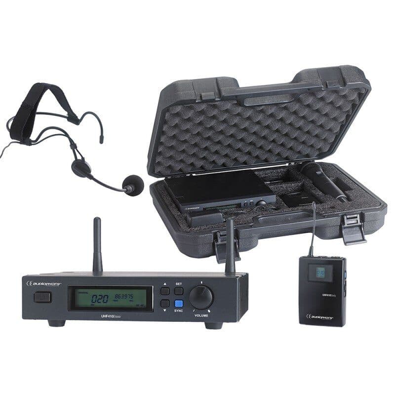 Set radiomicrofono ad archetto UHF 863-865 MHz True Diversity - AUDIOPHONY HIT-H10283