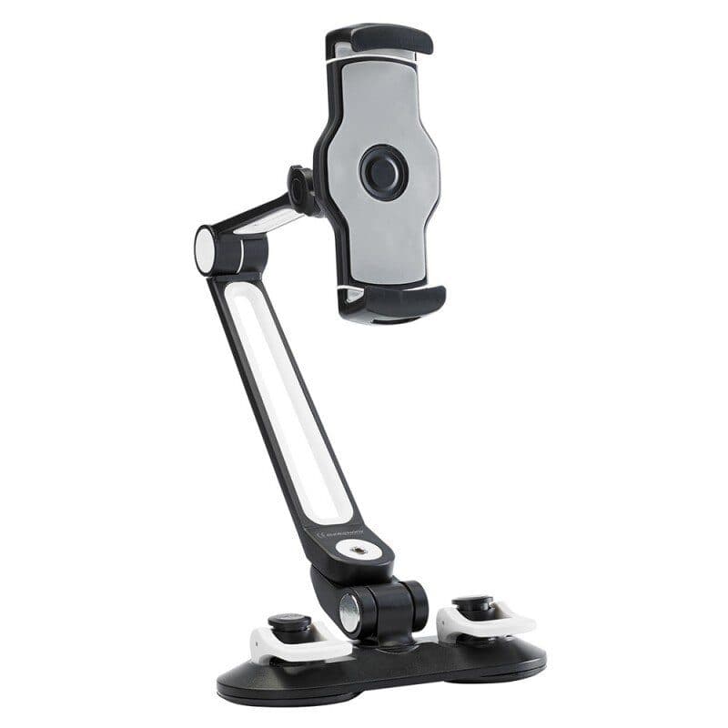 Supporto in alluminio con doppia ventosa per smartphone e tablet - AUDIOPHONY HIT-H10493
