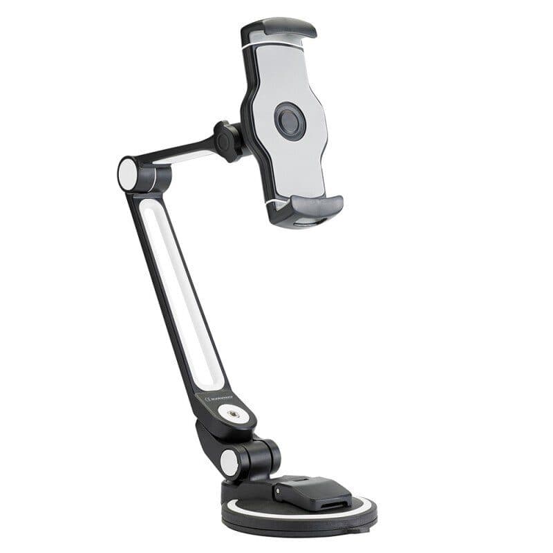 Supporto in alluminio con ventosa per smartphone e tablet - AUDIOPHONY HIT-H10494