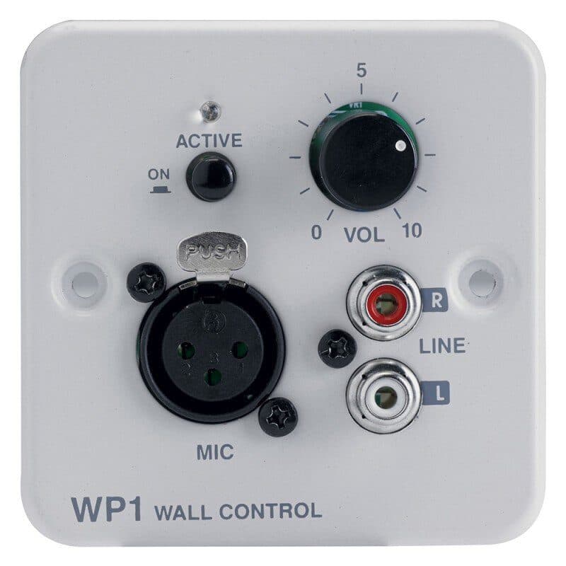 Controller da parete RJ45 per ZONEAMP4120 e PREZONE444 - AUDIOPHONY PA WP-1