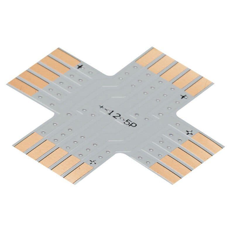 Connettore a X per nastro RGB W 12 mm - CONTEST HIT-H10559