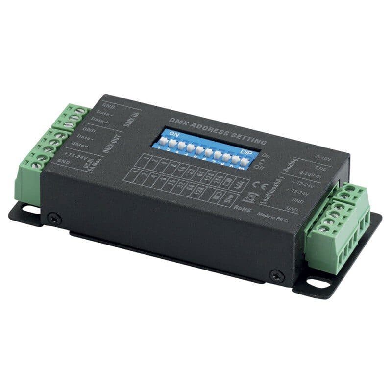 DMX driver mono LED strip 12-24V DC 72-144W 1ch - CONTEST TAPEDRIVER-1 HIT-H10573