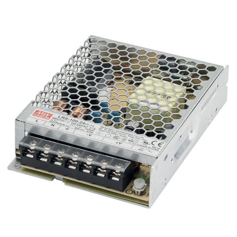 Power supply 24V DC 100W IP20 2 outputs - CONTEST LRS-100-24 HIT-H10581