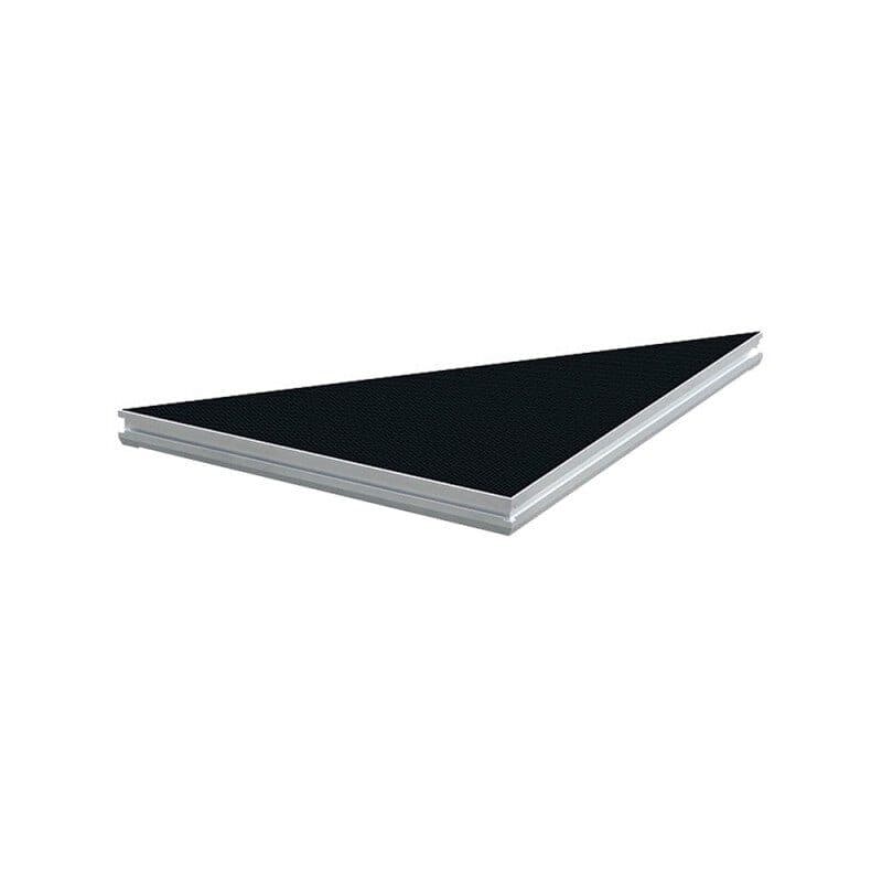 Piattaforma palco triangolare antiscivolo 1x1m 750kg/m² nera senza gambe - CONTESTAGE HIT-H10603