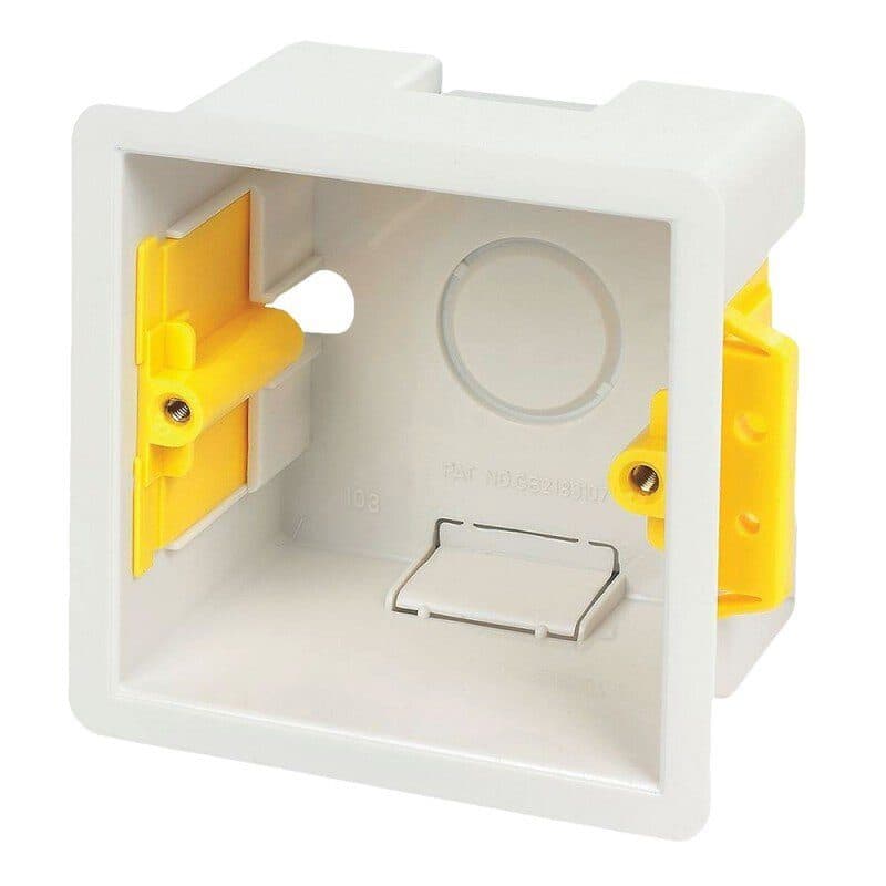 Square 47 mm white flush-mount box PILOTBOX - CONTEST HIT-H10637