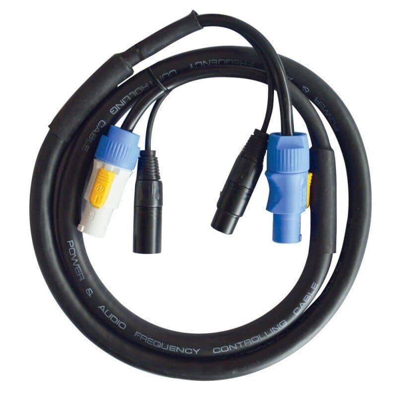 Cavo alimentazione e DMX powerCON PC16A + XLR 1m - CONTEST HIT-H10686