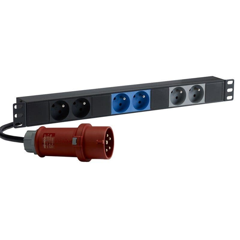 Distributore trifase 1x CEE 16A a 3x2 prese francesi - Audiophony HIT-H10838