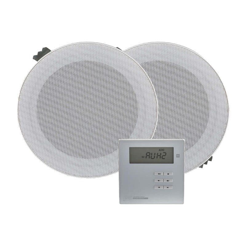 Kit controller attivo e 2 altoparlanti soffitto 6,5" - AUDIOPHONY PA HIT-H10964