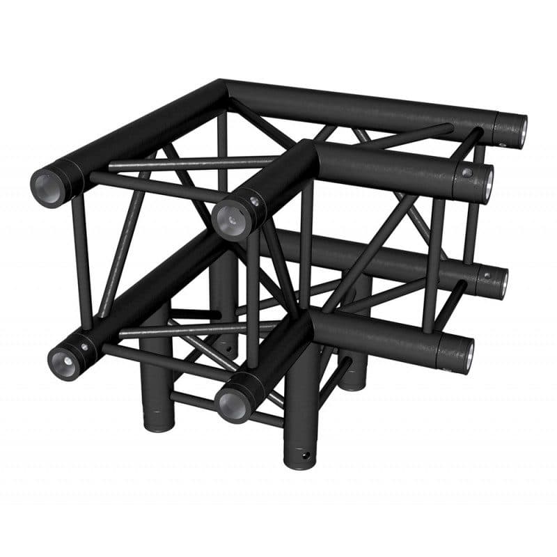 3-way angle coupler square truss 290mm 90° black - Contestage HIT-H10998