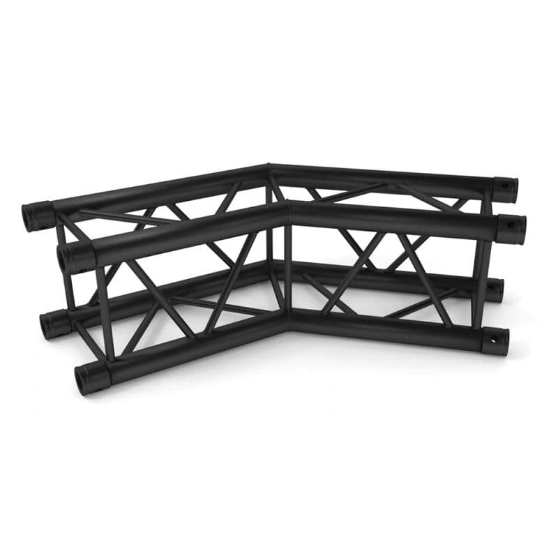2-way angular coupler square truss 290mm 50cm 135° black - Contestage HIT-H11006