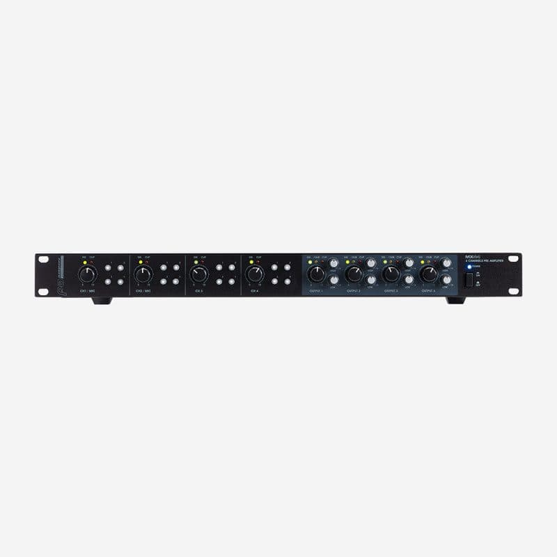 Mixer-zoner 4 zone 2 MIC/linea mono 2 linea stereo - AUDIOPHONY PA MX44