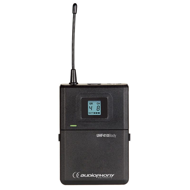 UHF bodypack transmitter 514-564 MHz UHF410-BODY-F5 - AUDIOPHONY HIT-H11028