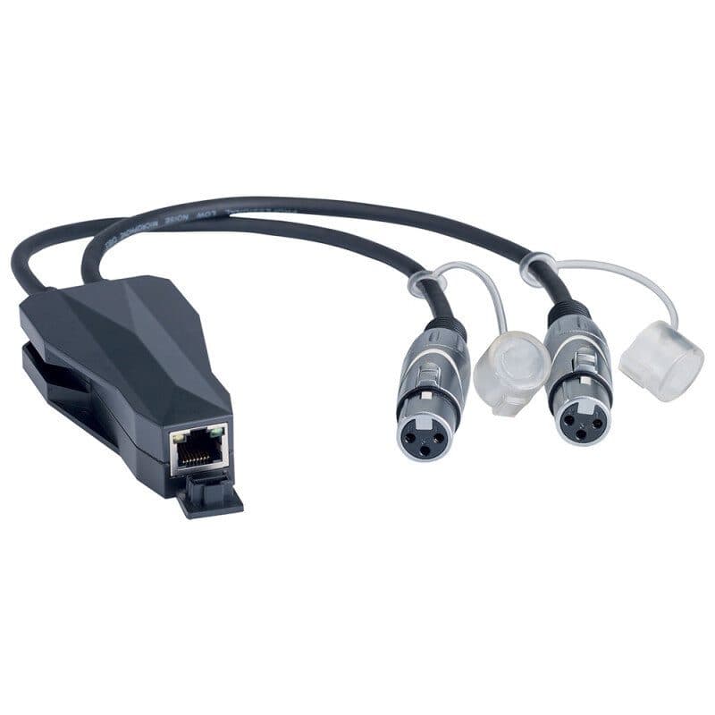 Convertitore Dante 2 XLR3-F verso RJ45 - Audiophony HIT-H11050