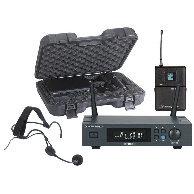 Set radiomicrofono ad archetto UHF 500 MHz True Diversity - AUDIOPHONY HIT-H11143