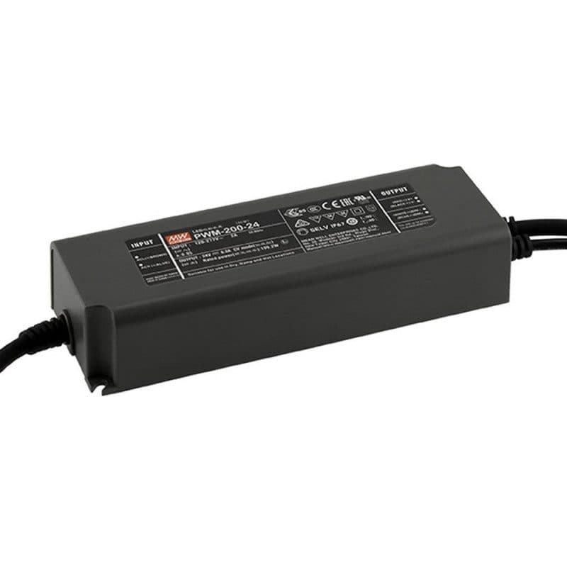 Alimentatore MEAN WELL 24VDC 200W IP67 driver integrato - CONTEST HIT-H11242