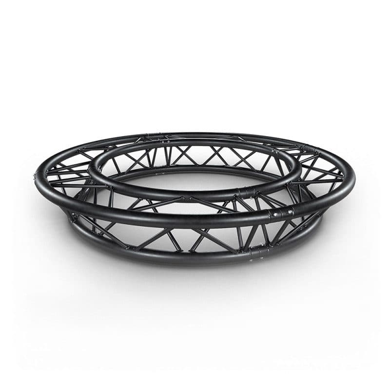 Triple round truss Ø4m 290mm tubes black 4 parts - CONTESTAGE HIT-H11274