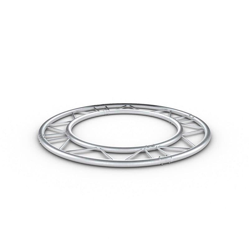 Double round horizontal truss Ø2m tubes 290mm silver 4 parts - CONTESTAGE HIT-H11279