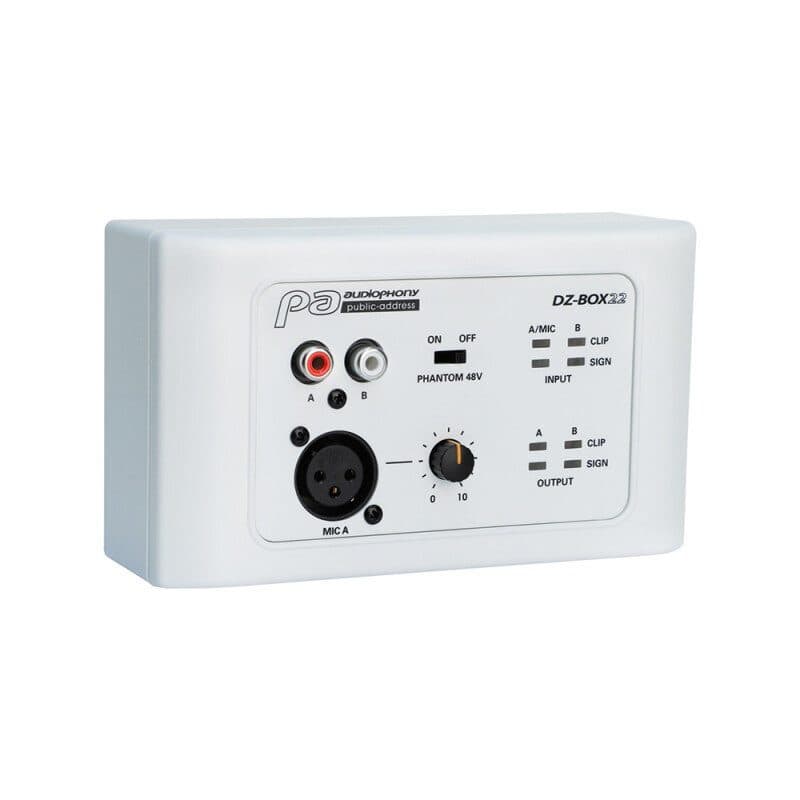 Box connessione microfono/linea 2 in 2 out per DZ-MATRIX - Audiophony PA HIT-H11396