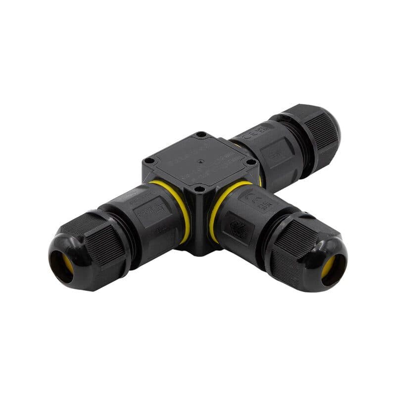 Connettore a T IP68 3 vie 3 pin medio IpT-M3F - HILEC HIT-H11581