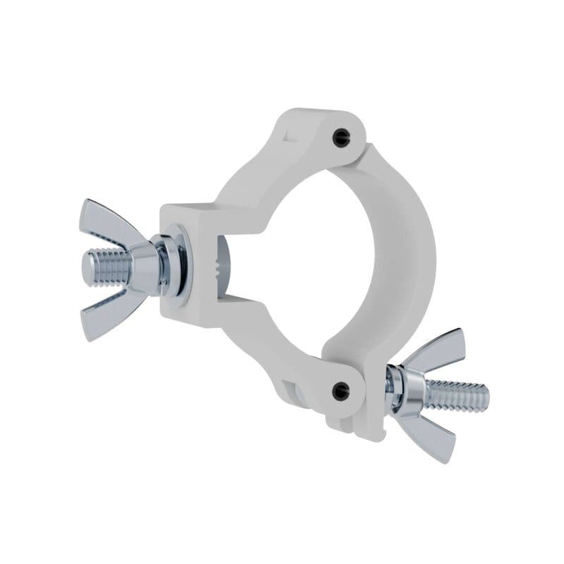 Collare alluminio tubo 50mm 75kg bianco ALU CLAMP101-V2 W - Contestage HIT-H11677