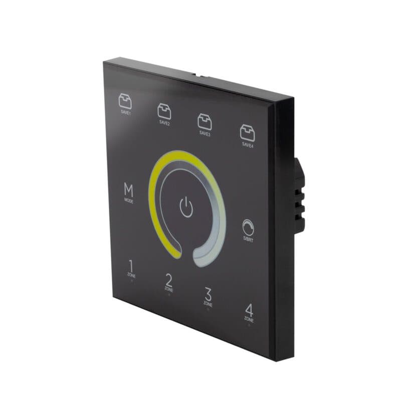 Controller da parete CCT 4 zone 2,4 GHz DMX nero - CONTEST PILOTctl-4x2 B HIT-H11700