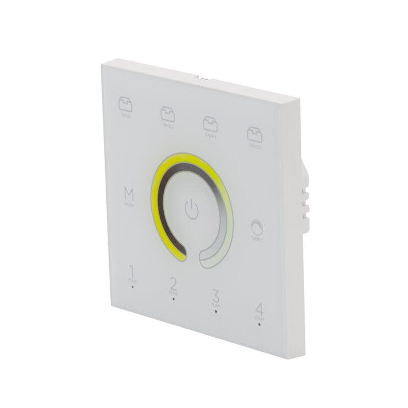 Controller da parete CCT 4 zone 2,4 GHz DMX bianco - CONTEST PILOTctl-4x2 W HIT-H11701