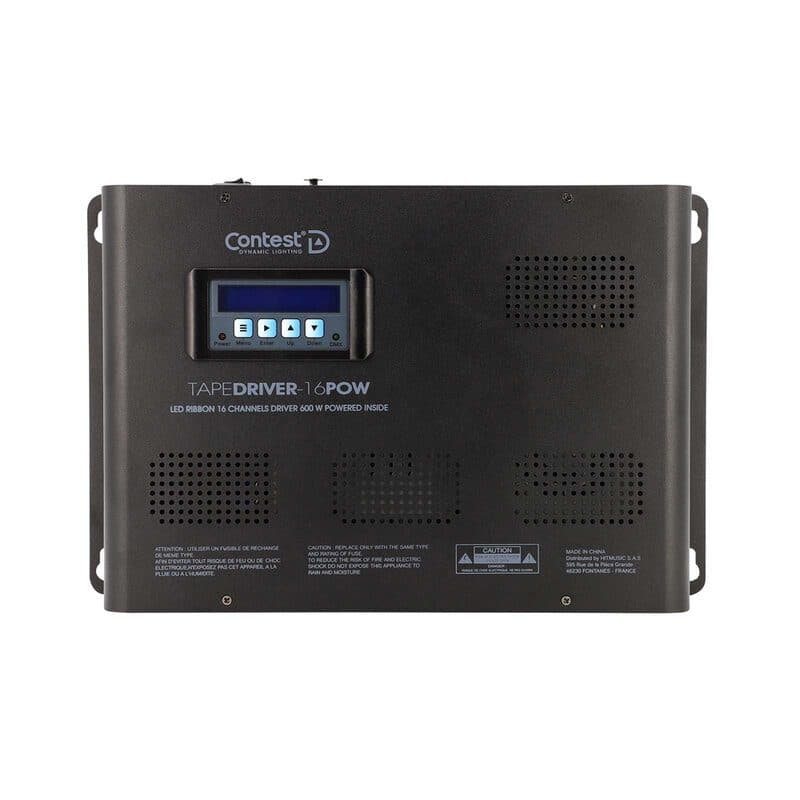 Driver LED alta potenza 24V DMX512 RDM strisce mono RGB RGBW - Contest TAPEDRIVER-16POW