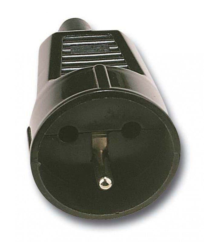 French mains socket in plastic 2P+G - AUDIOPHONY HIT-H1805