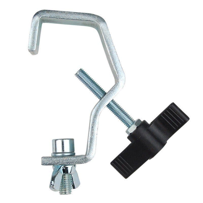 Hook clamp for flood light, tube Ø30-50mm, silver - CONTESTAGE HIT-H3242