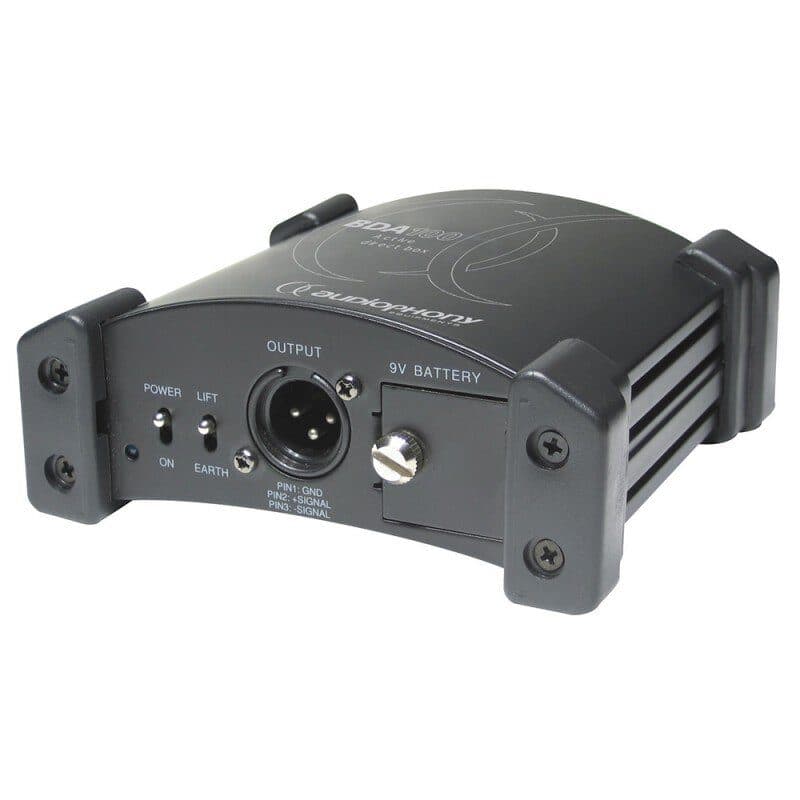 Box DI attiva a batteria 9V per lunghe distanze - Audiophony HIT-H7678