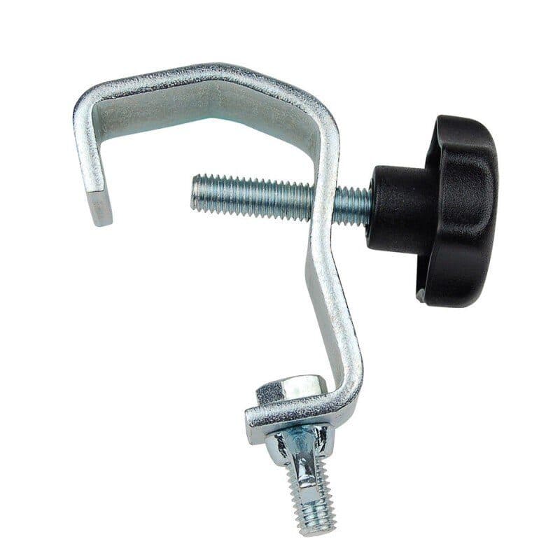 Hook clamp for flood light, Ø20mm tube, silver - CONTESTAGE HIT-H7834