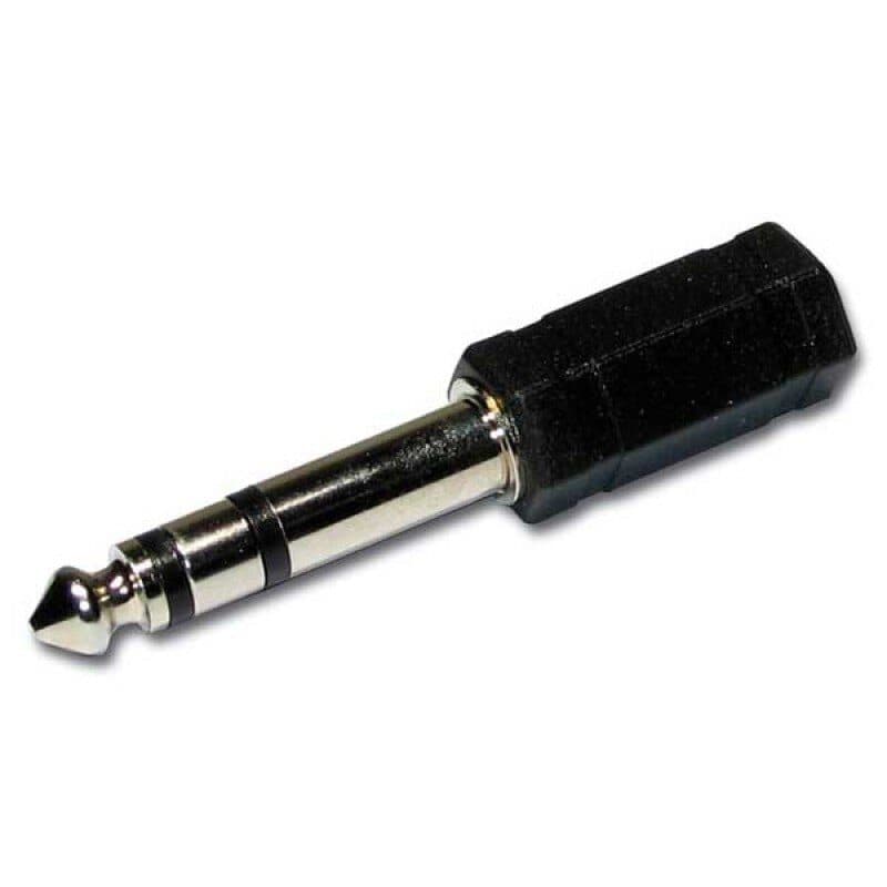 Jack adapter TRS-F 3,5 mm to TRS-M 6,35 mm - AUDIOPHONY HIT-H7928