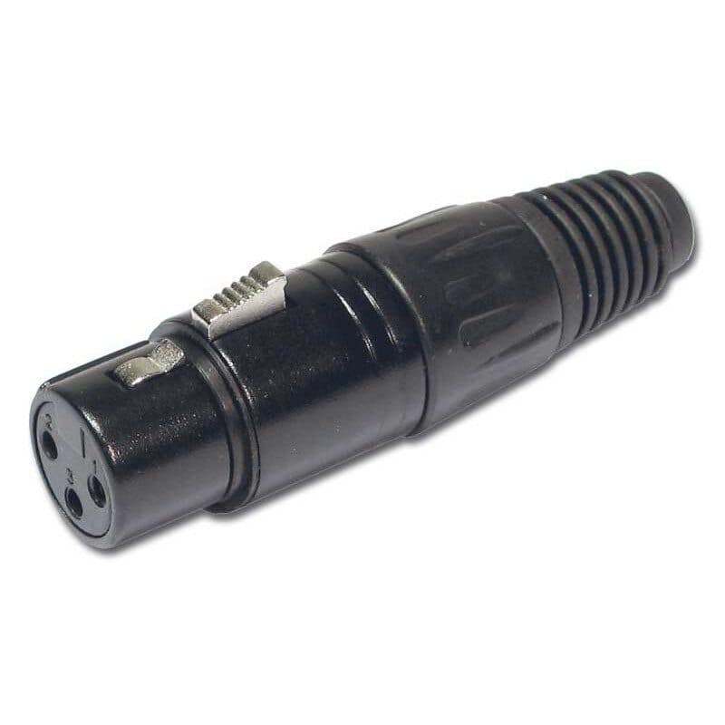 Connettore XLR3 femmina, finitura nera - AUDIOPHONY HIT-H7932