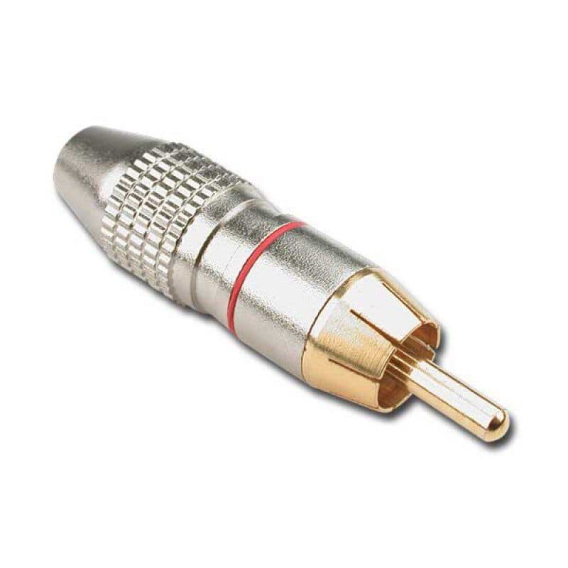 Connettore RCA maschio rosso per cavo professionale - AUDIOPHONY HIT-H7940