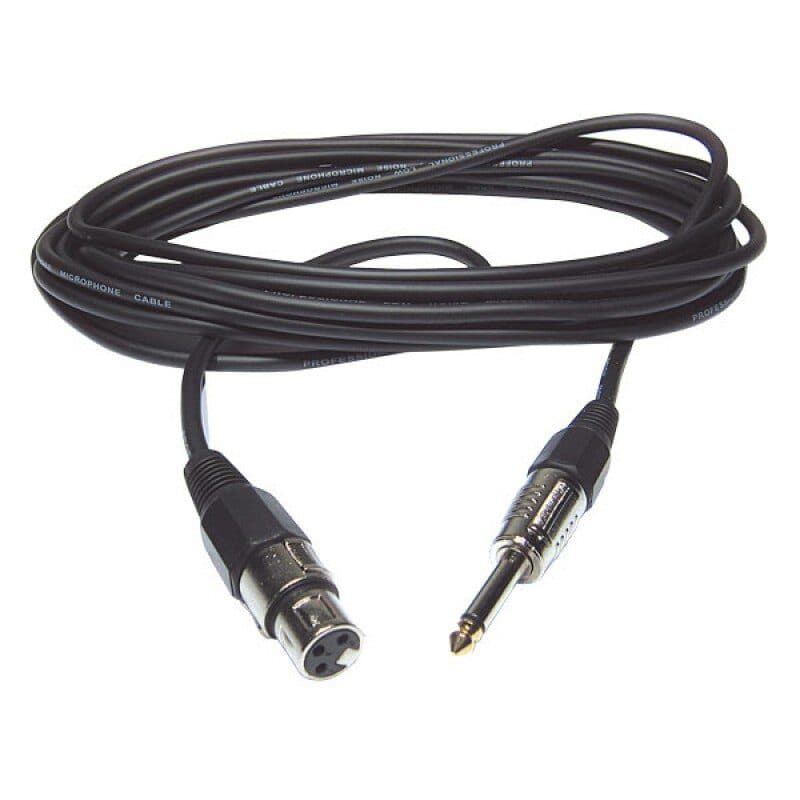 Cavo microfonico XLR3-F - jack 6,35 mm 10 m - Audiophony HIT-H7955