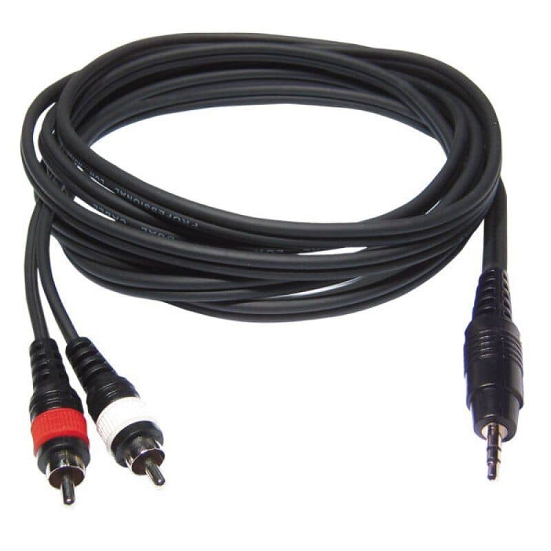 Stereo cable RCA male to TRS 3.5 mm male 1.5 m - Audiophony HIT-H8017