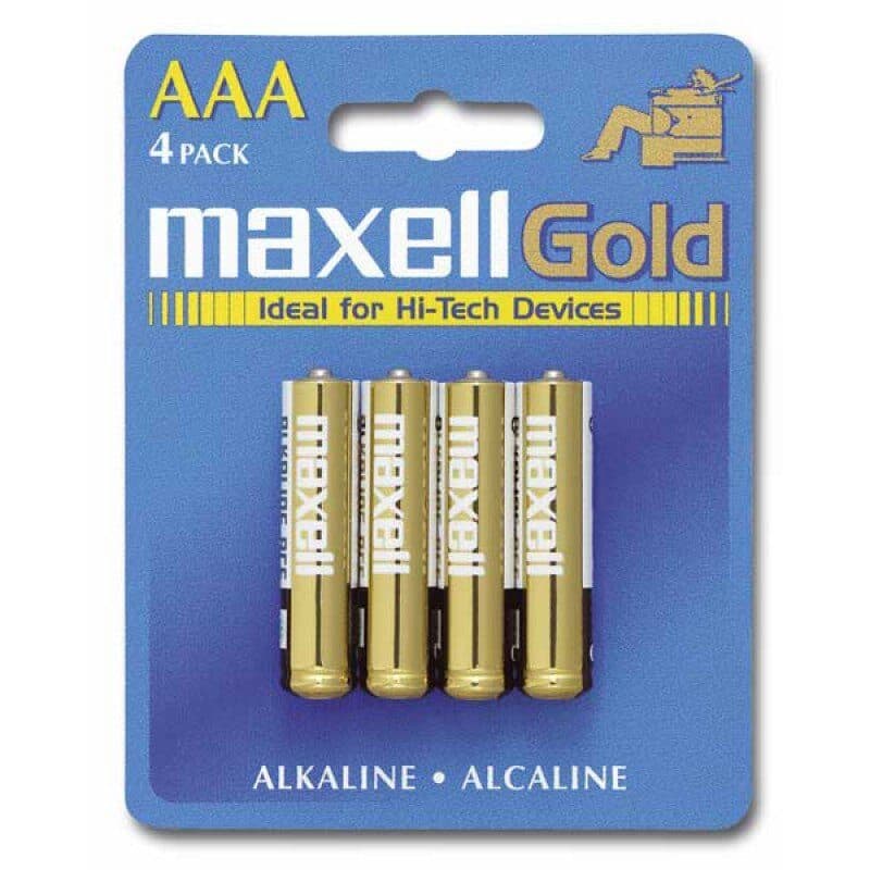 Batterie alcaline AAA LR3 blister 4 pezzi 1,5V - AUDIOPHONY HIT-H8147
