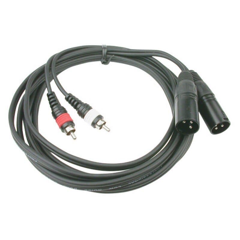 Cavo stereo RCA maschio - 2 XLR3-M 1,5 m - Audiophony HIT-H8167