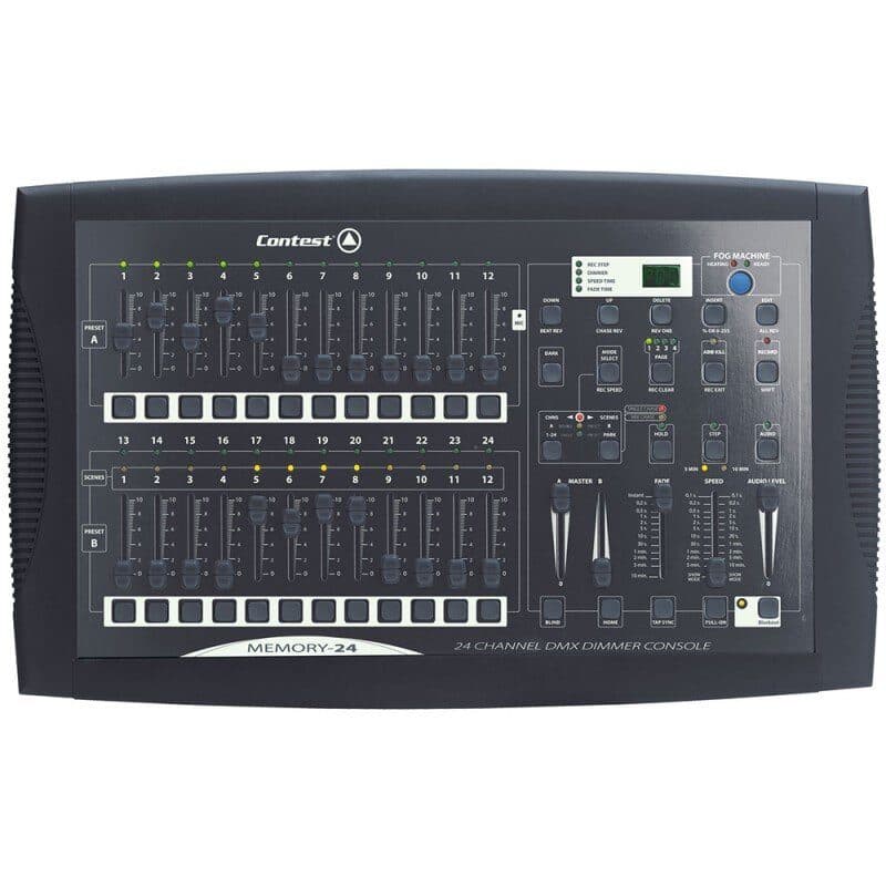 Controller DMX 24 fader per proiettori intelligenti MEMORY-24 - CONTEST HIT-H9067