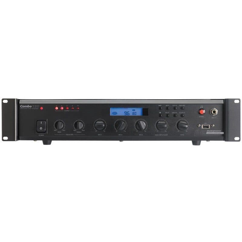 Amplifier mixer tuner 130W 5 channels rack 19" - AUDIOPHONY PA HIT-H9750