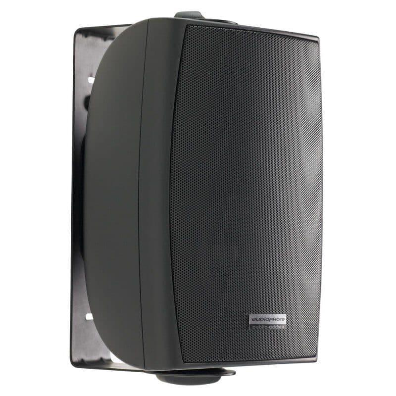 Diffusore da parete nero Hi-Fi 70/100V selettore 2,5-20W - AUDIOPHONY PA HIT-H9761